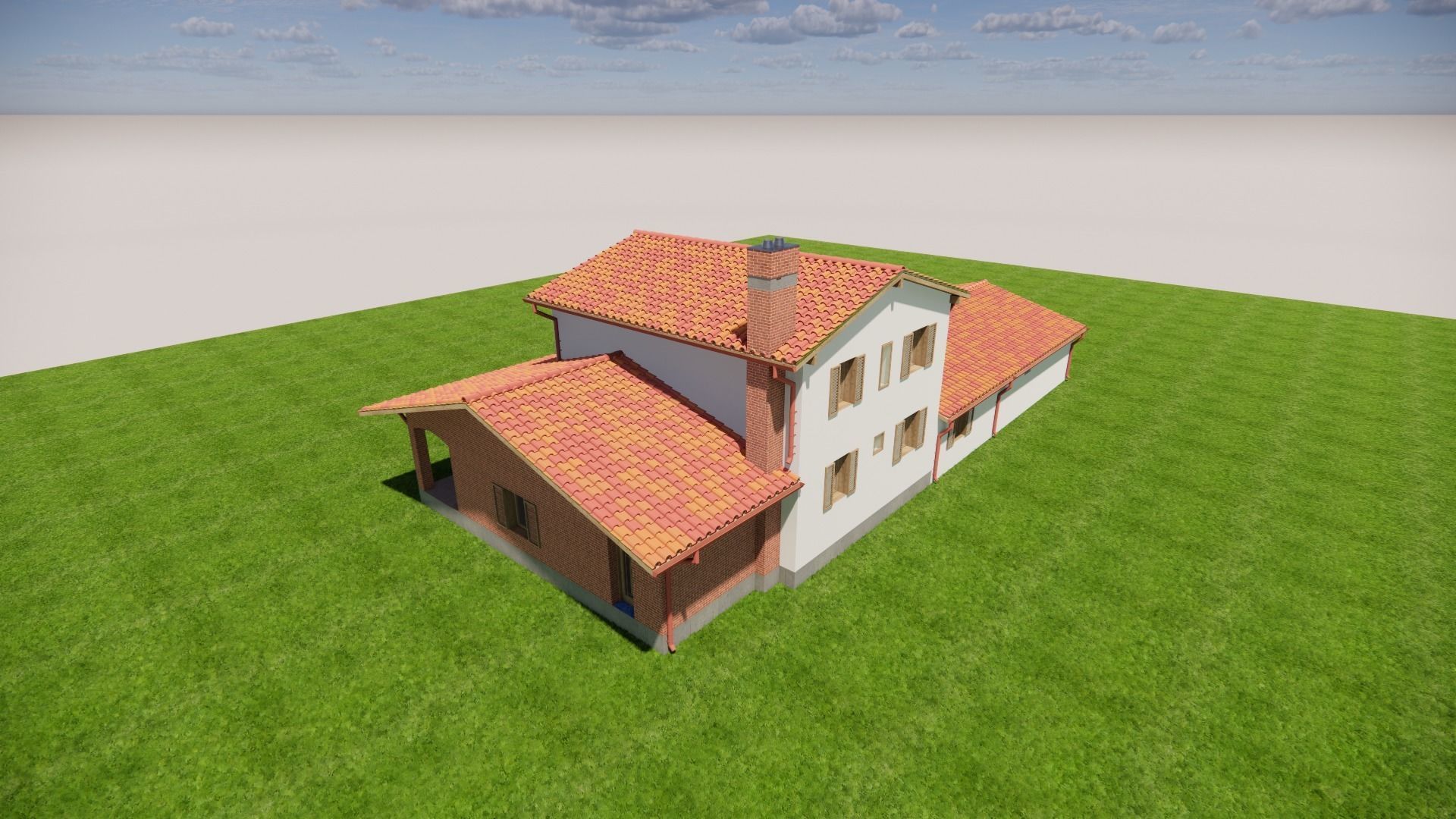 Italian House 3D model_1