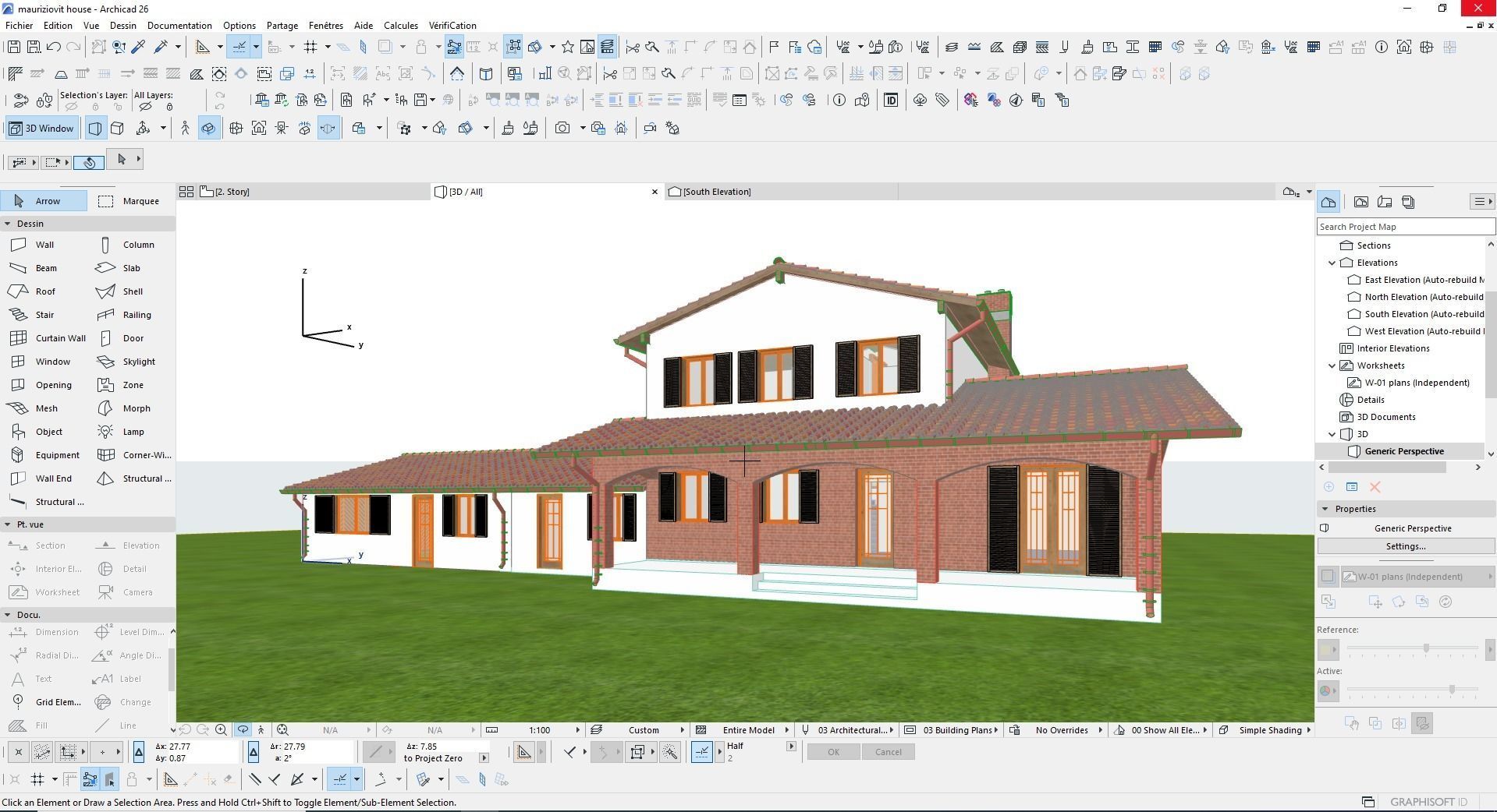 Italian House 3D model_3