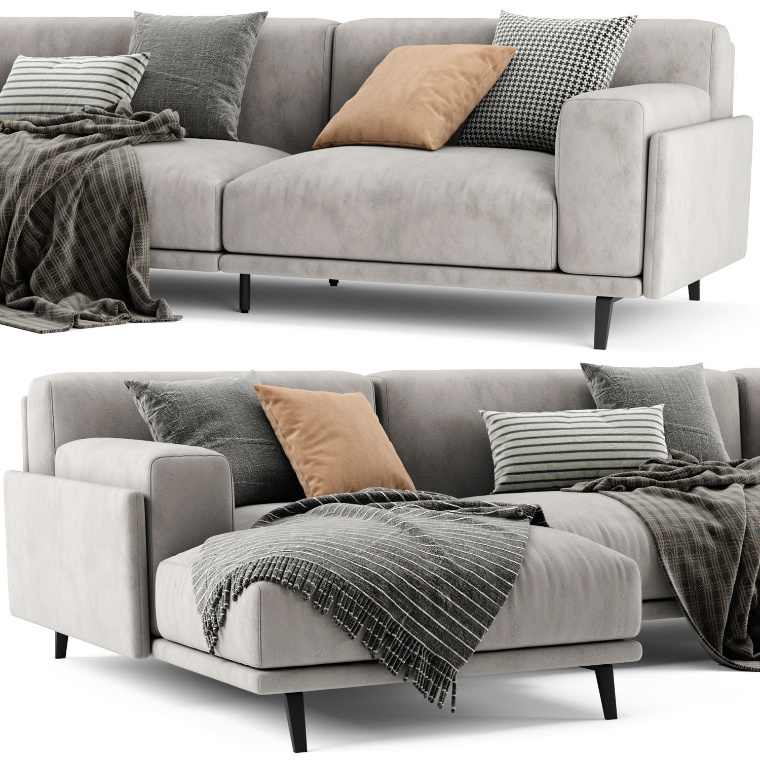 Arflex Frame Chaise Longue Sofa 3D model_3