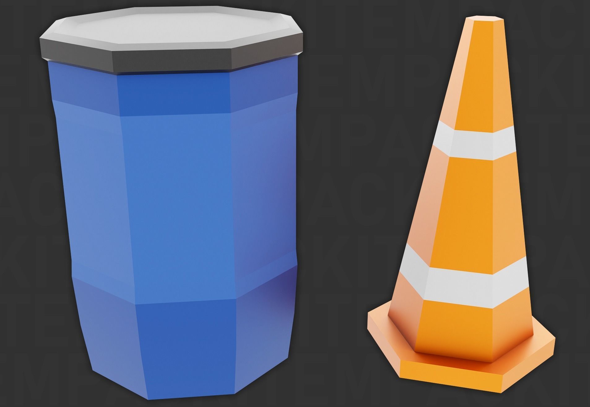 Tools Pack Low Poly Low-poly 3D model_12