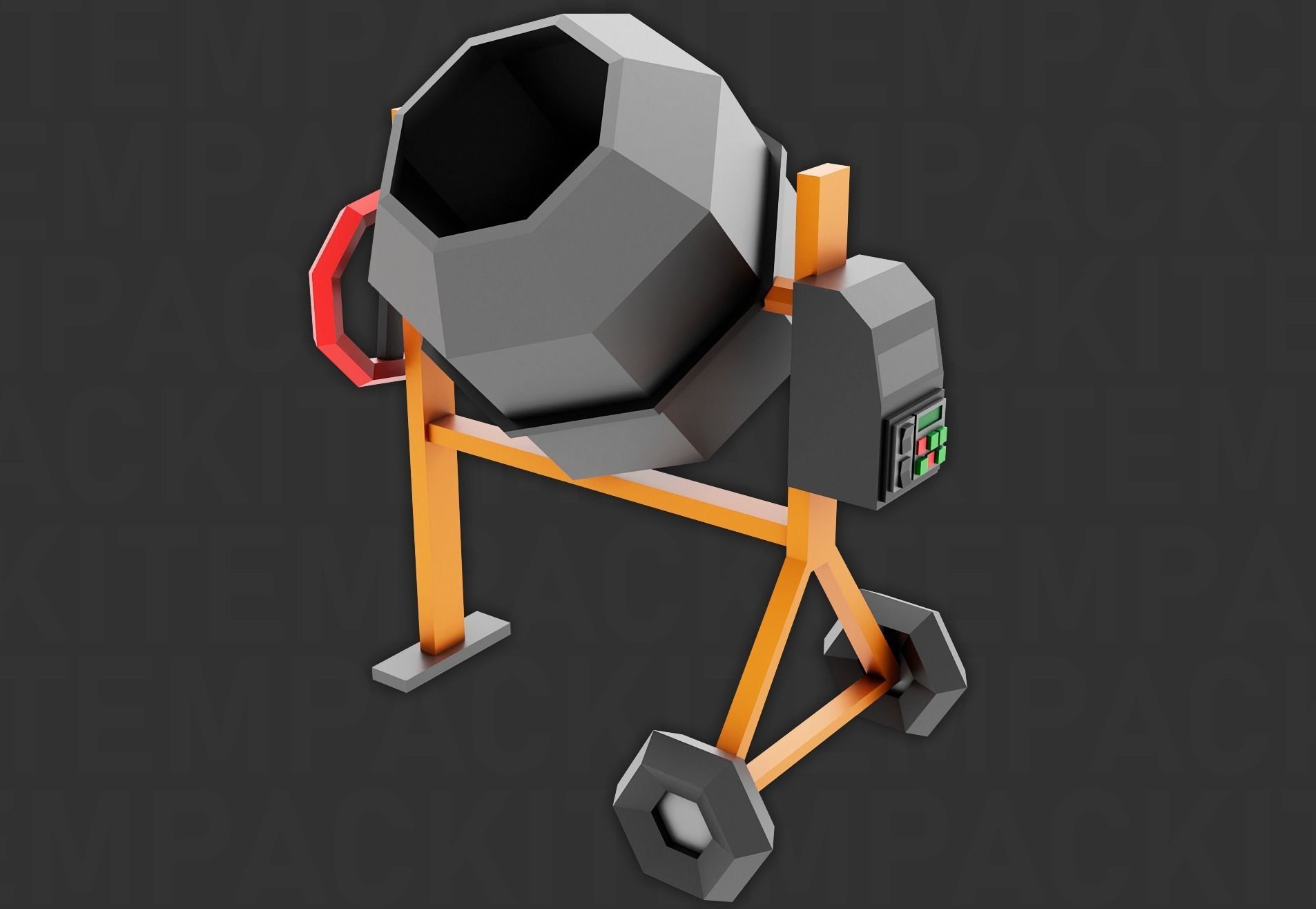 Tools Pack Low Poly Low-poly 3D model_5