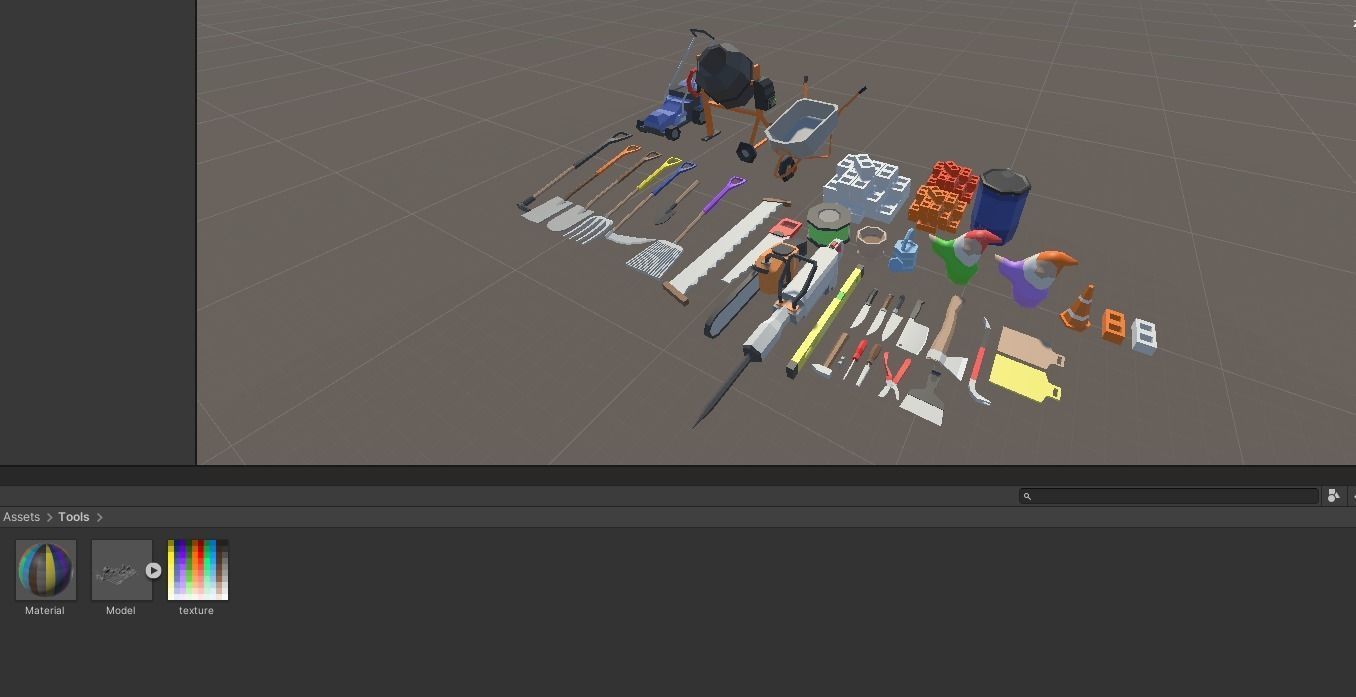 Tools Pack Low Poly Low-poly 3D model_23