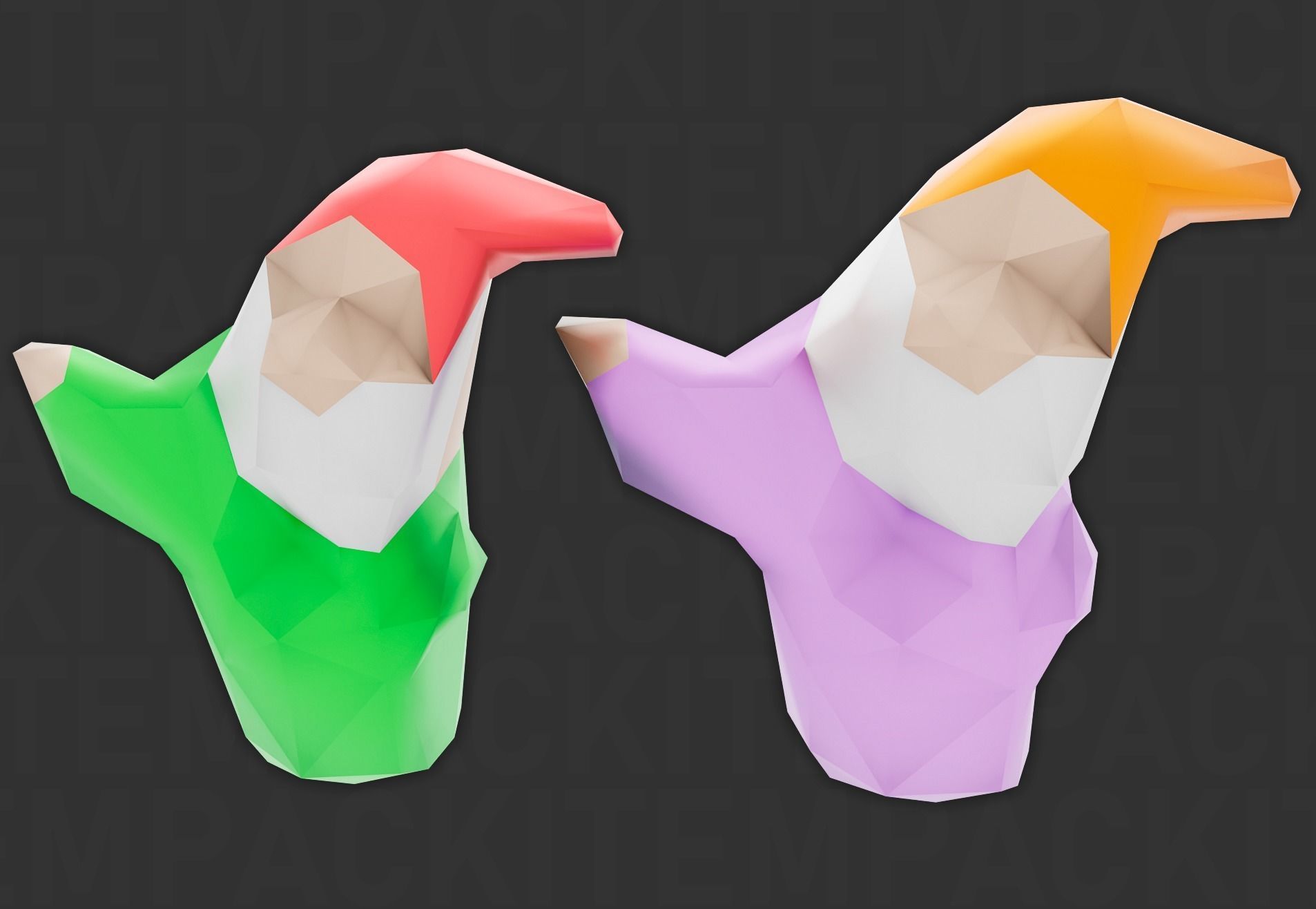 Tools Pack Low Poly Low-poly 3D model_10