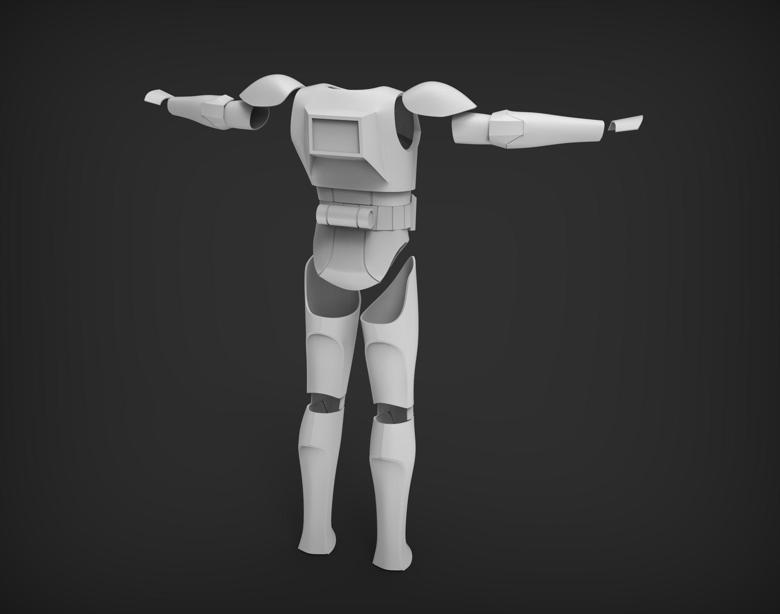 Clone Trooper Armor Animated Phase 2 TCW 3D Print STL Files 3D print model_2