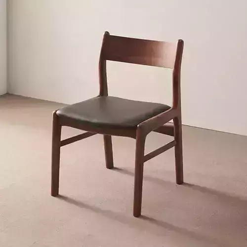 Lauren Acacia wood dining chair cafe interior chair