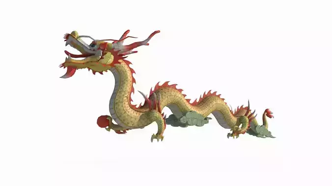 Ancient Asian dragon lantern