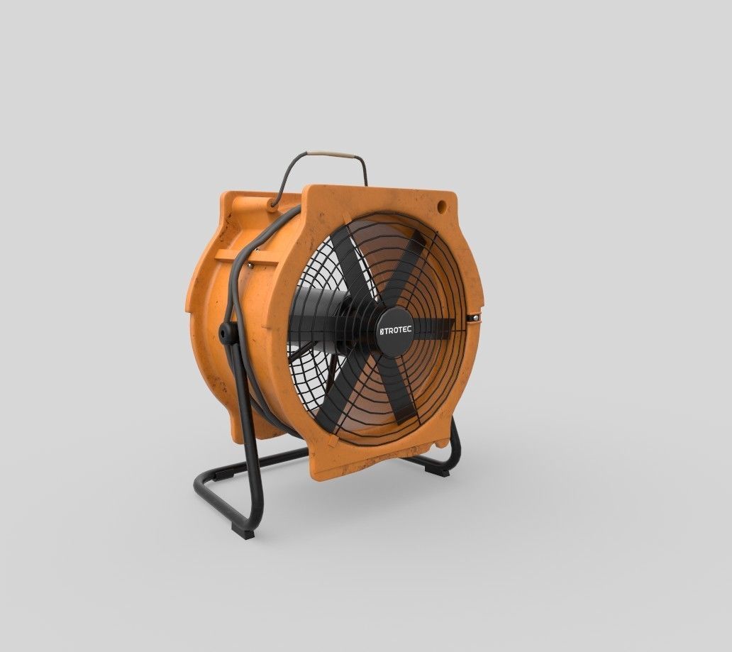 Industrial Fan 3D model_2