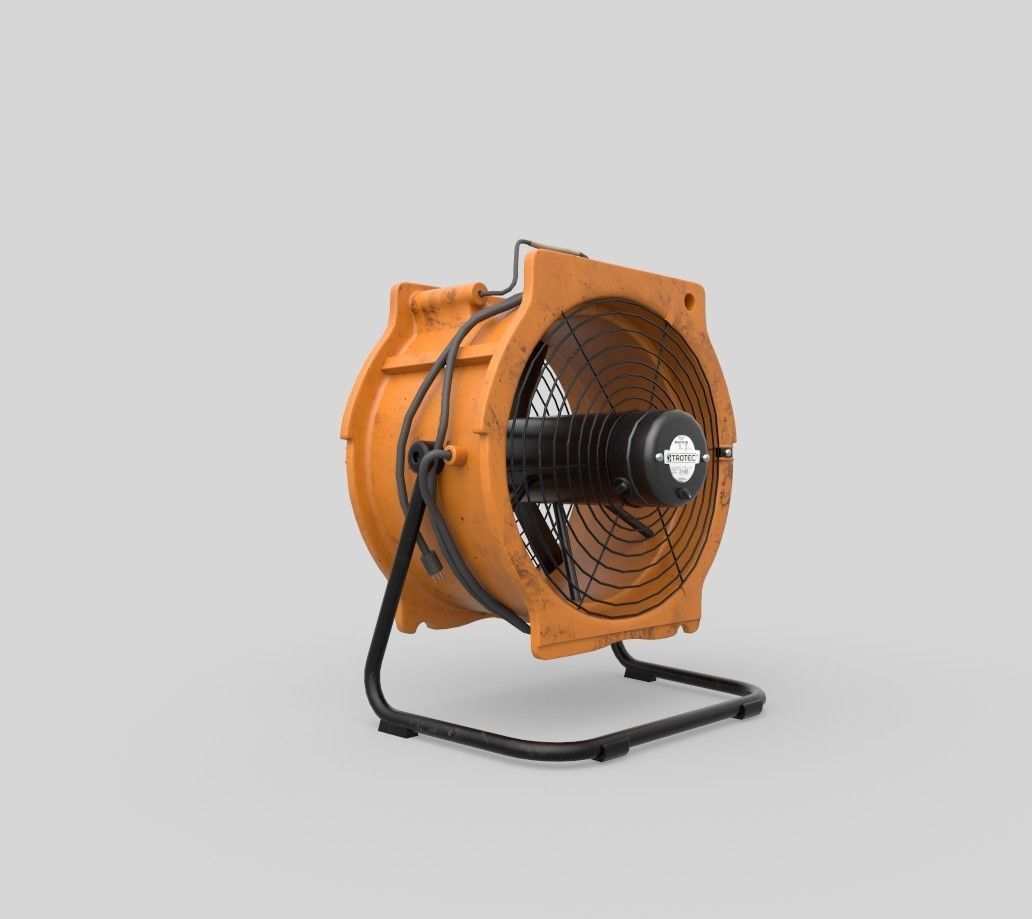 Industrial Fan 3D model_3