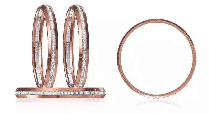 Women Bangle Bracelet STL JCD Details