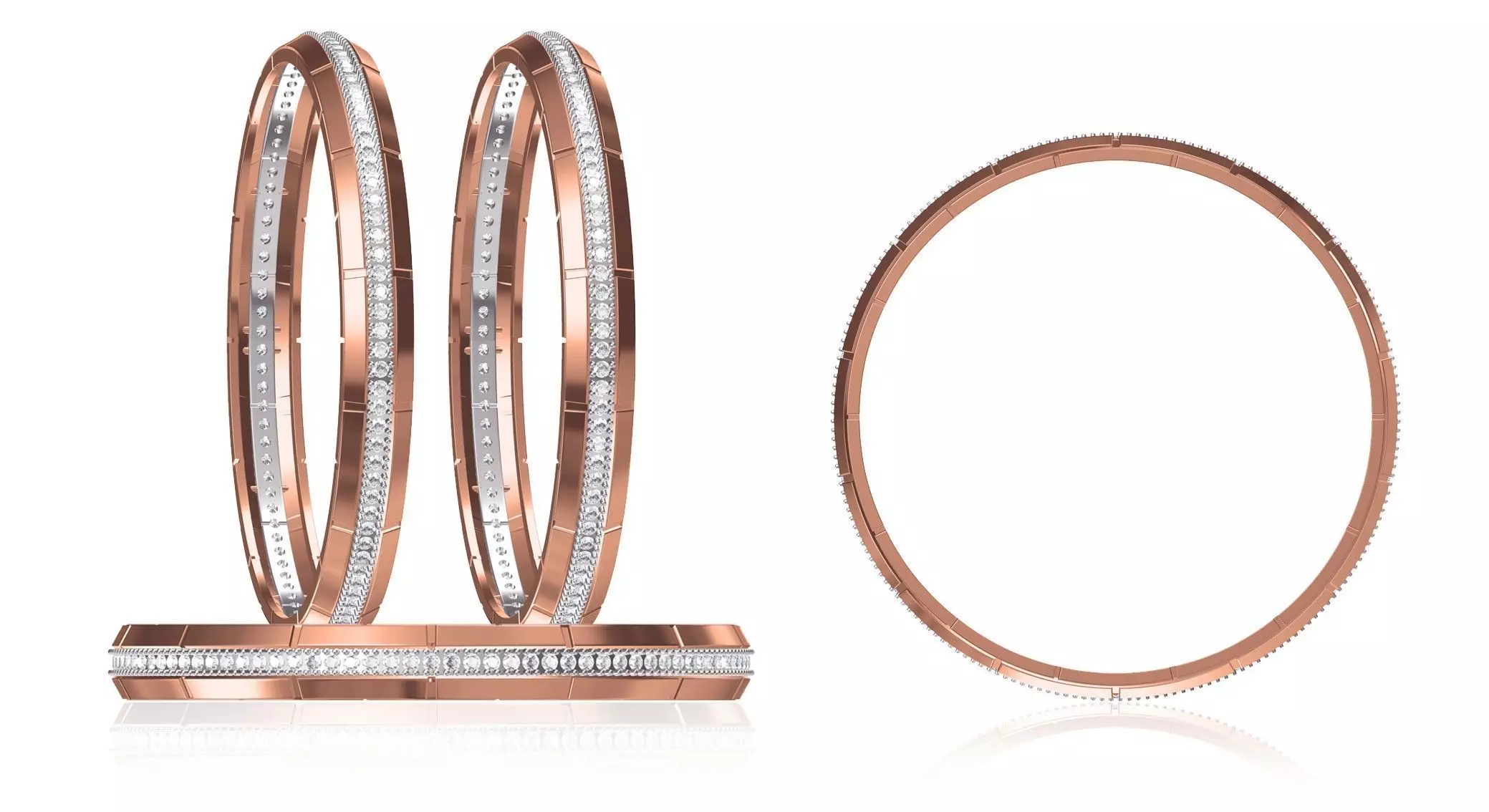 Women Bangle Bracelet STL JCD Details 3D print model