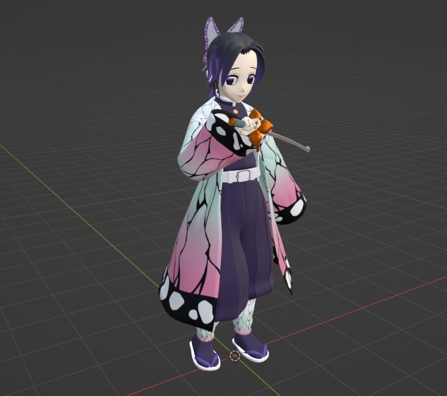 Shinobu Kocho - Demon Slayer 3D model_8