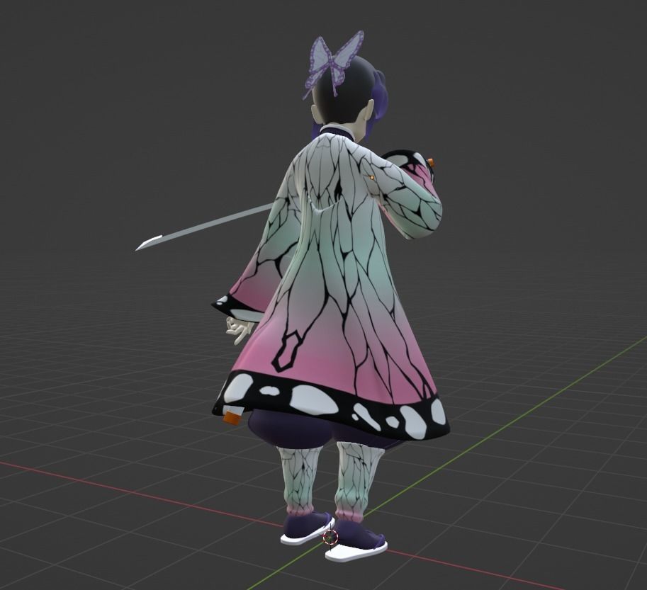 Shinobu Kocho - Demon Slayer 3D model_9