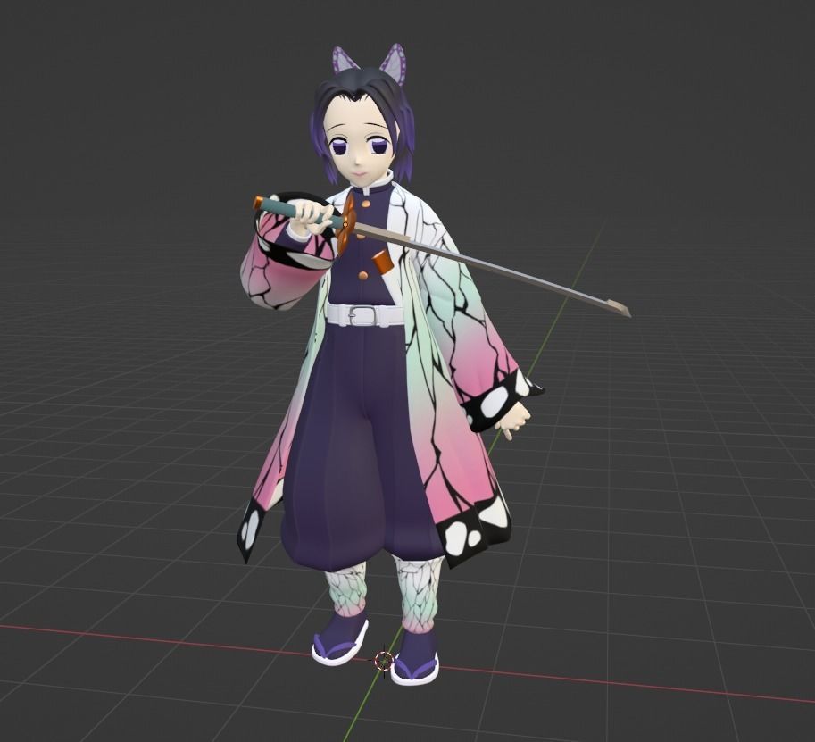 Shinobu Kocho - Demon Slayer 3D model_7