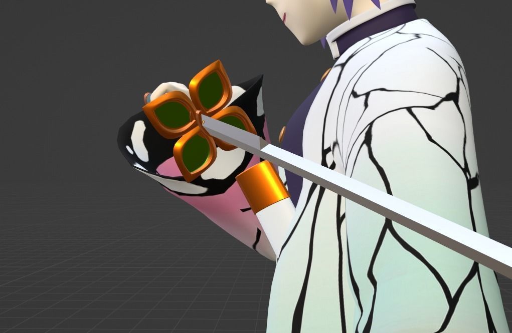 Shinobu Kocho - Demon Slayer 3D model_10