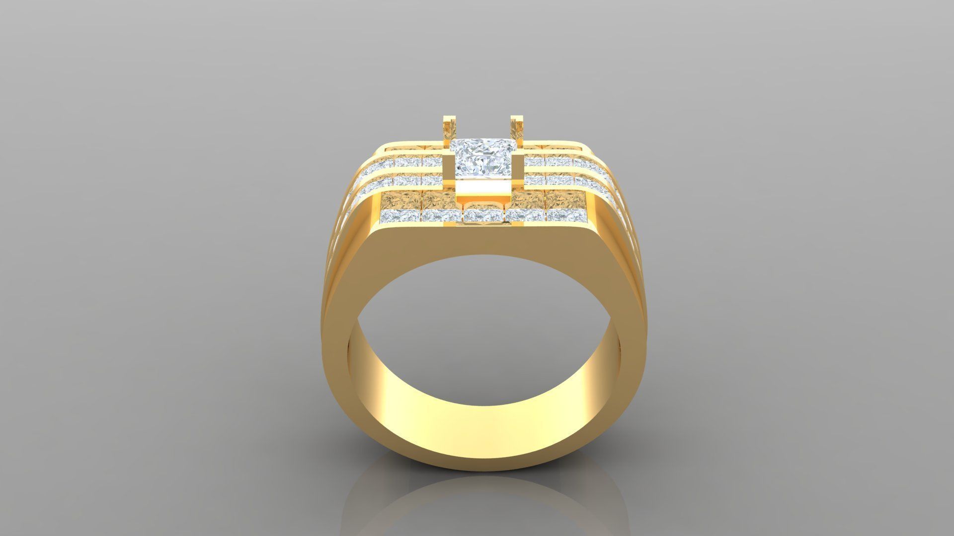 Man Ring Version 1 MR 87 3D print model_2