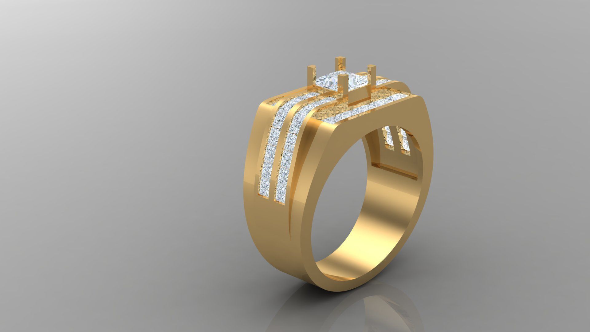 Man Ring Version 1 MR 87 3D print model_1