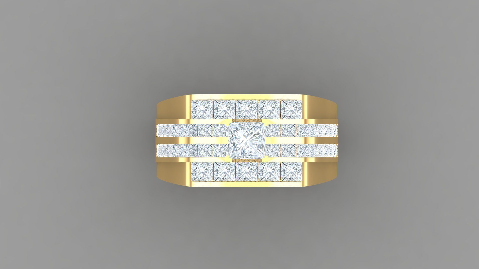 Man Ring Version 1 MR 87 3D print model_4