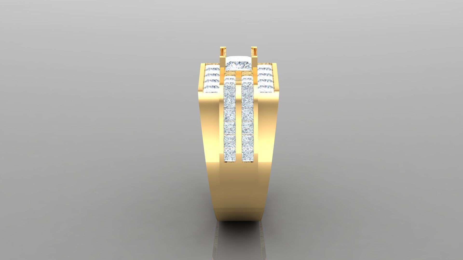 Man Ring Version 1 MR 87 3D print model_3