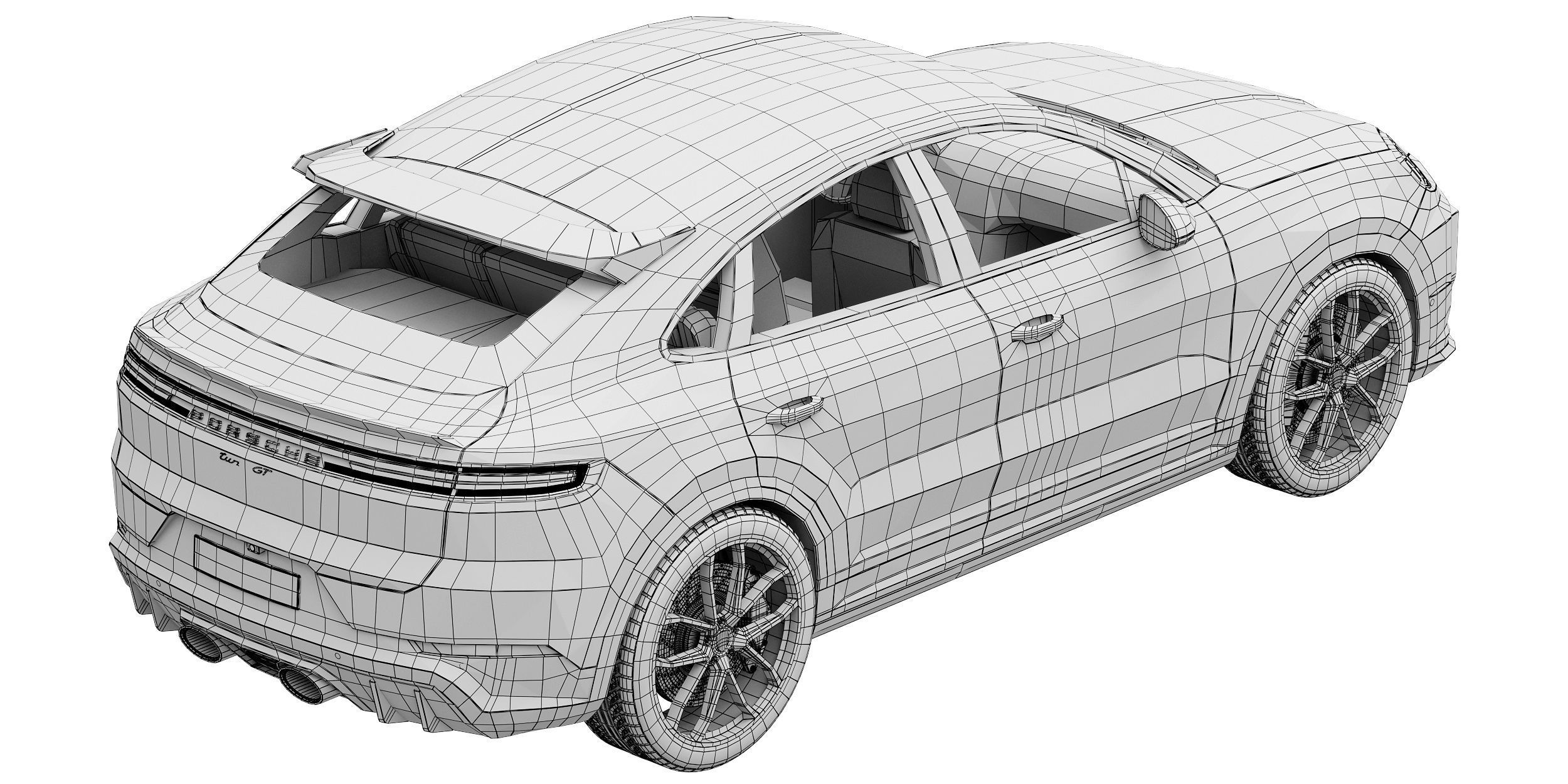 Porsche Cayenne Turbo GT 2024 3D model_17