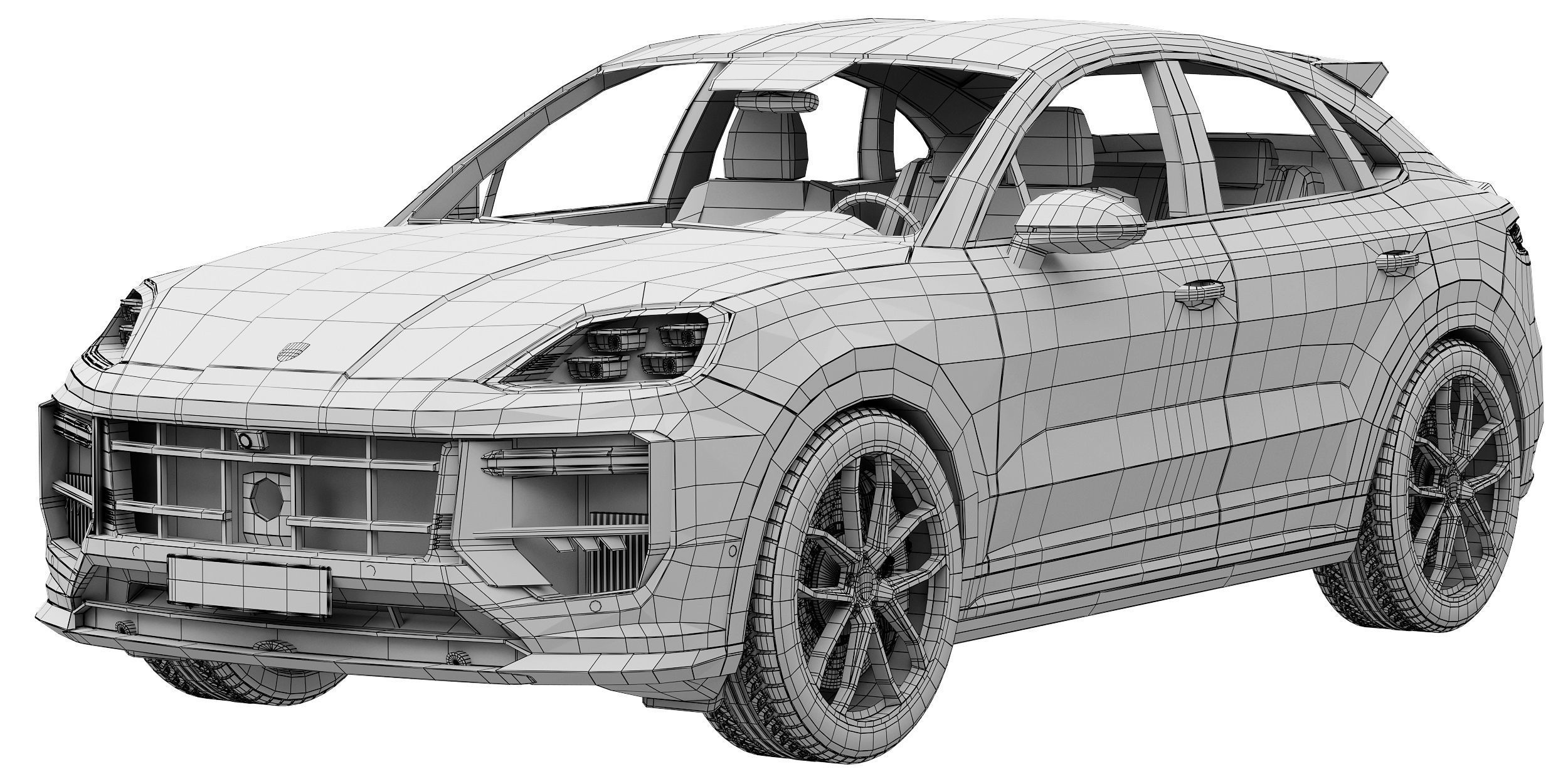 Porsche Cayenne Turbo GT 2024 3D model_13