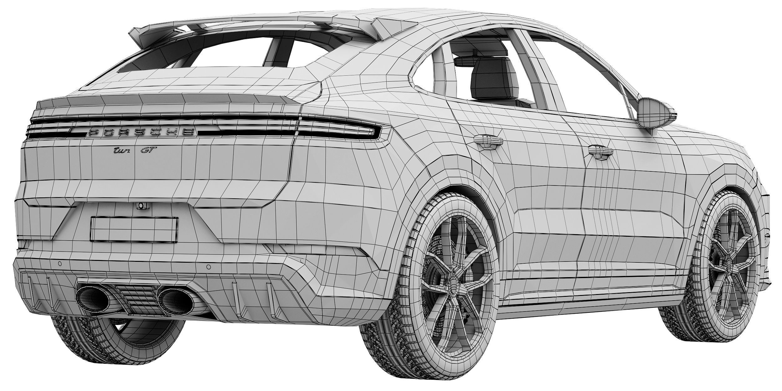 Porsche Cayenne Turbo GT 2024 3D model_16