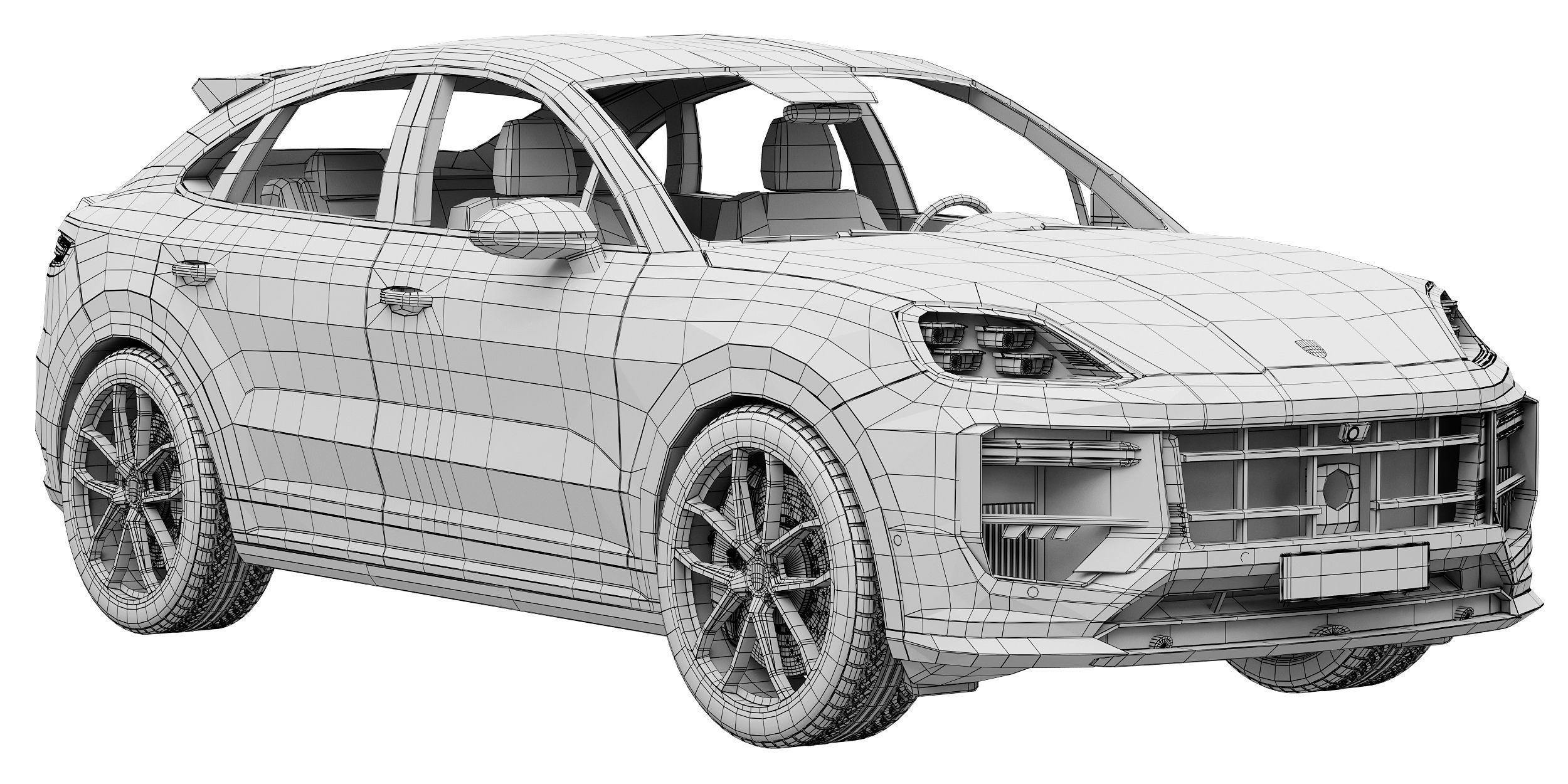 Porsche Cayenne Turbo GT 2024 3D model_14