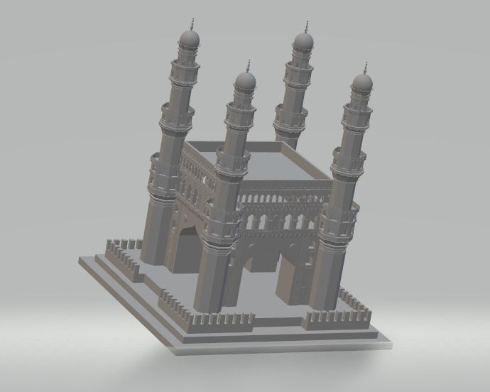CHAR MINAR  3D print model_2