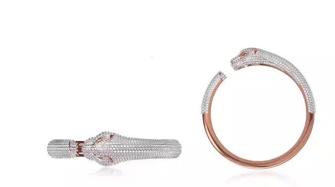 Women Bangle Bracelet STL JCD Details