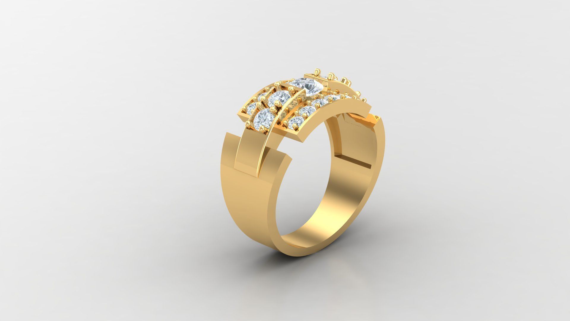 Man Ring Version 1 MR 8 3D print model_1