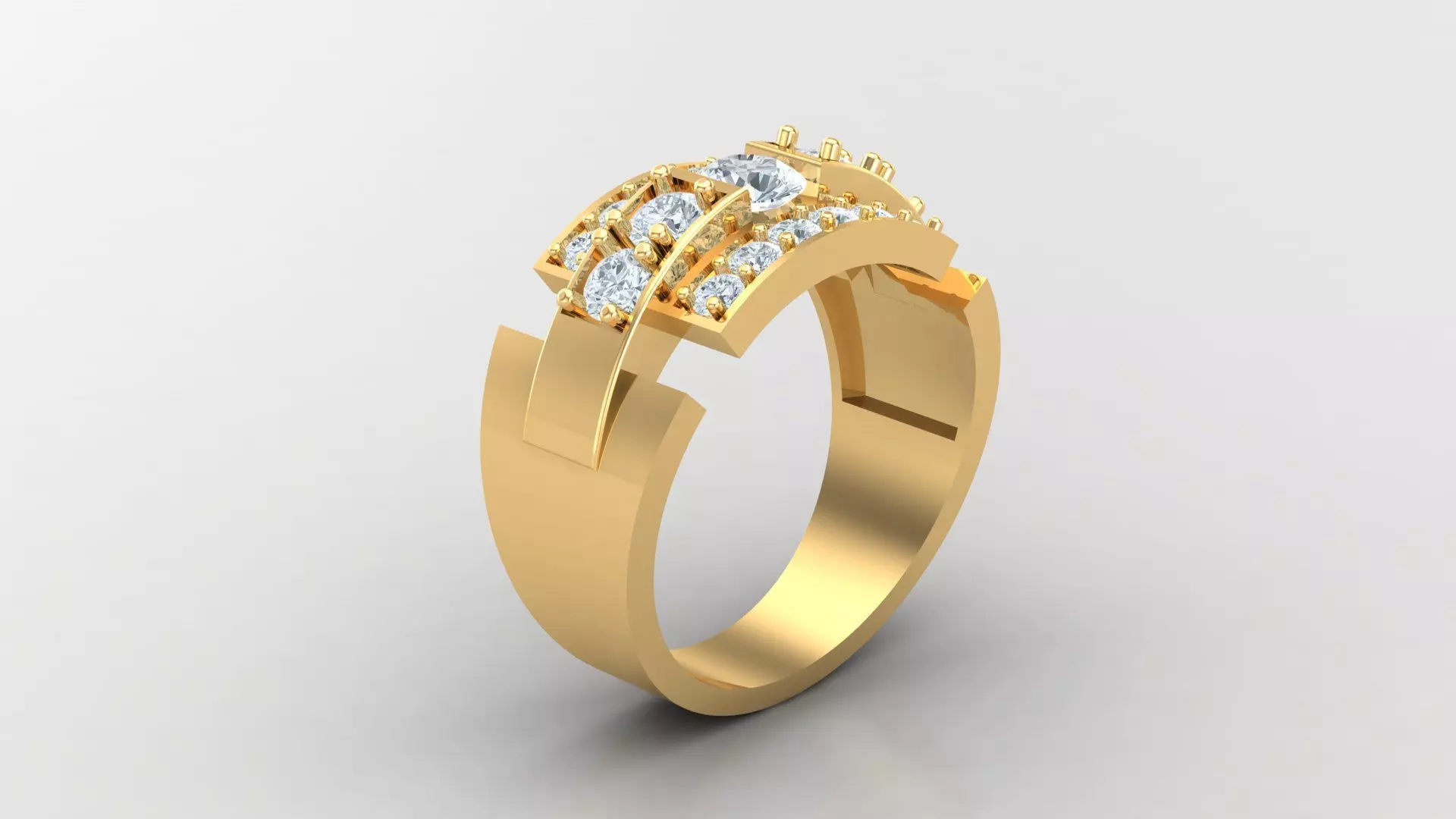 Man Ring Version 1 MR 8 3D print model_0