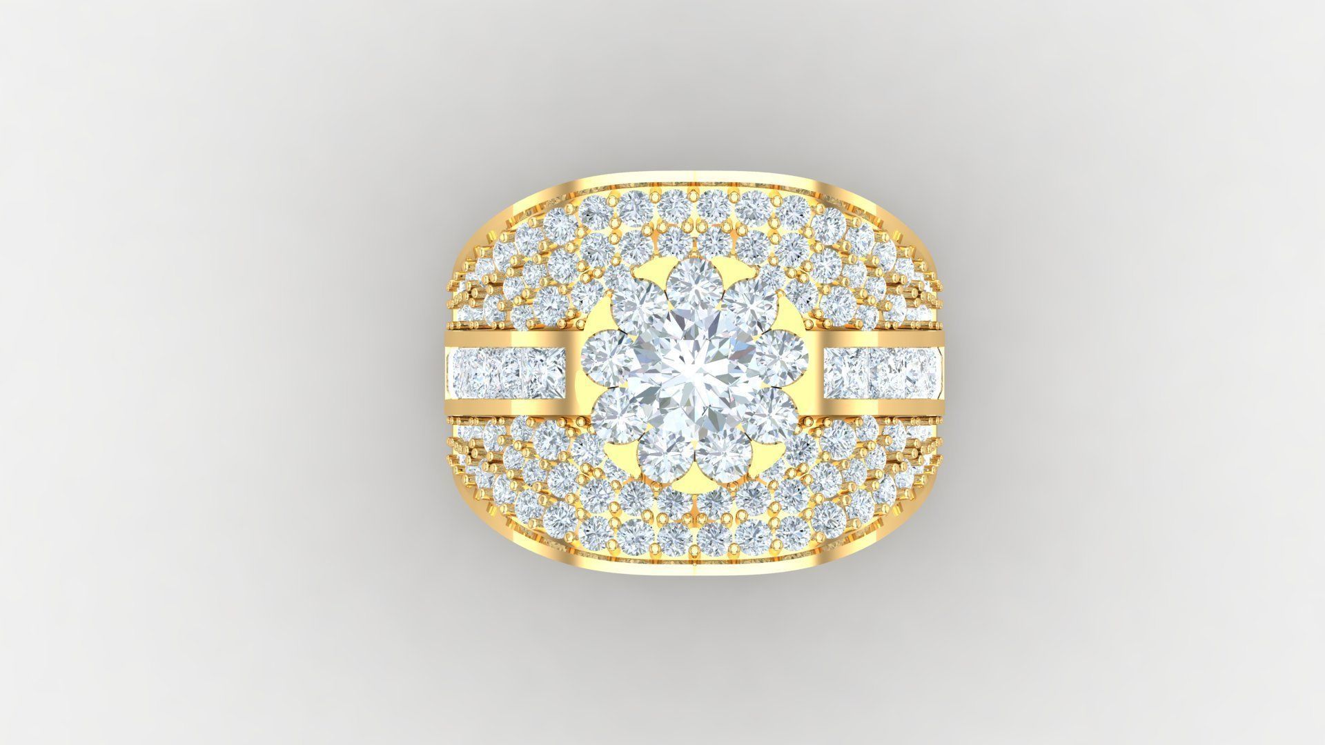 Man Ring Version 1 MR  78 3D print model_4