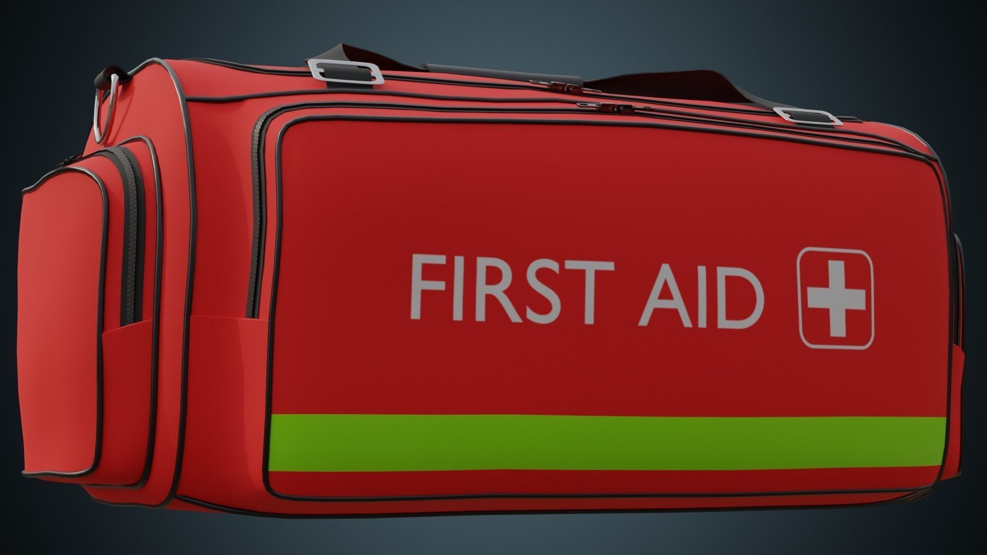 Medical Bag 1 Basic Low-poly 3D model_3