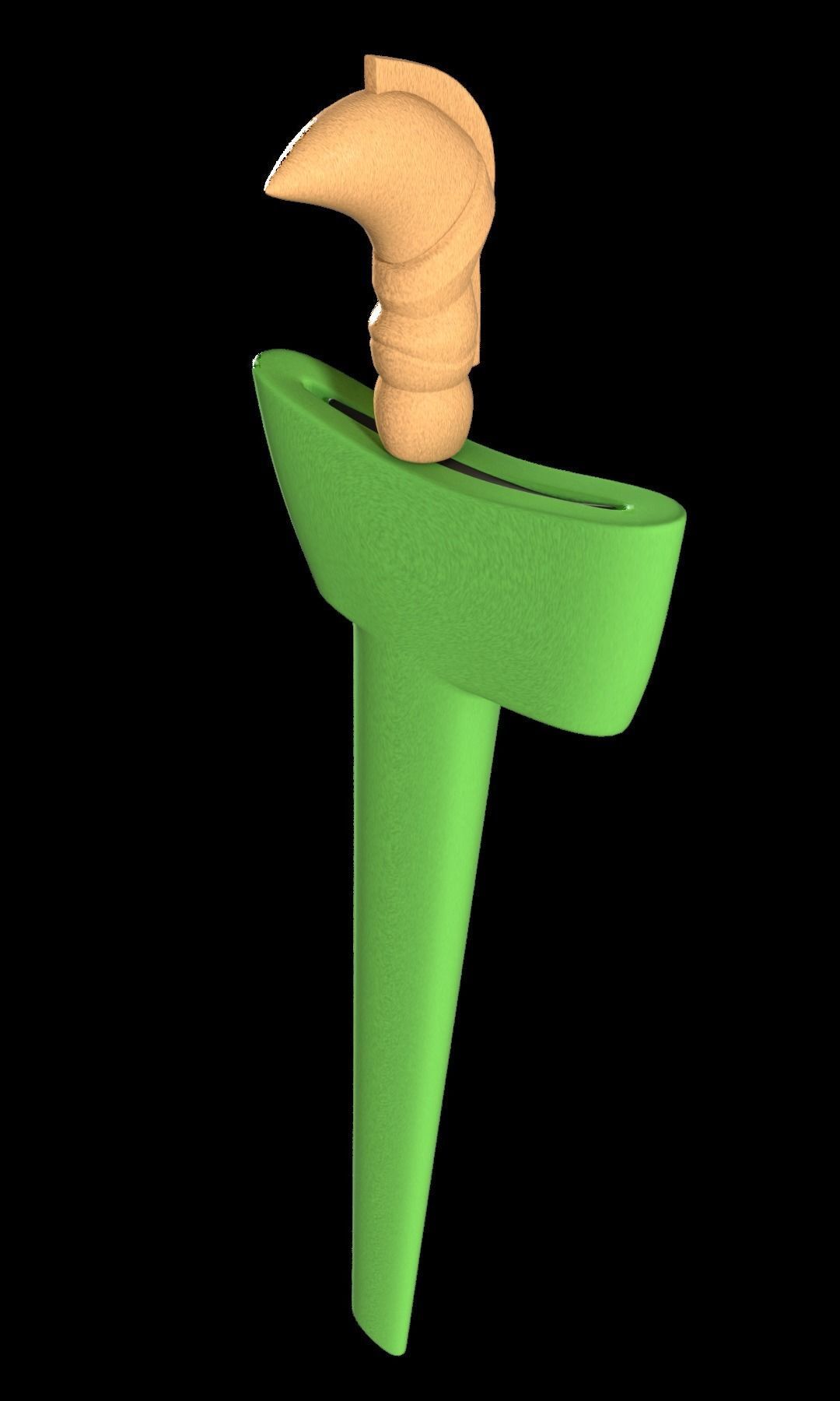 Keris Low Poly 3D model 3D model_10