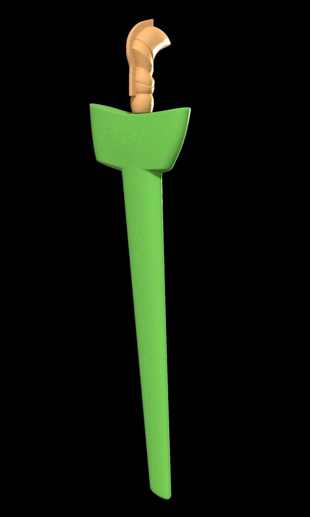 Keris Low Poly 3D model 3D model_11