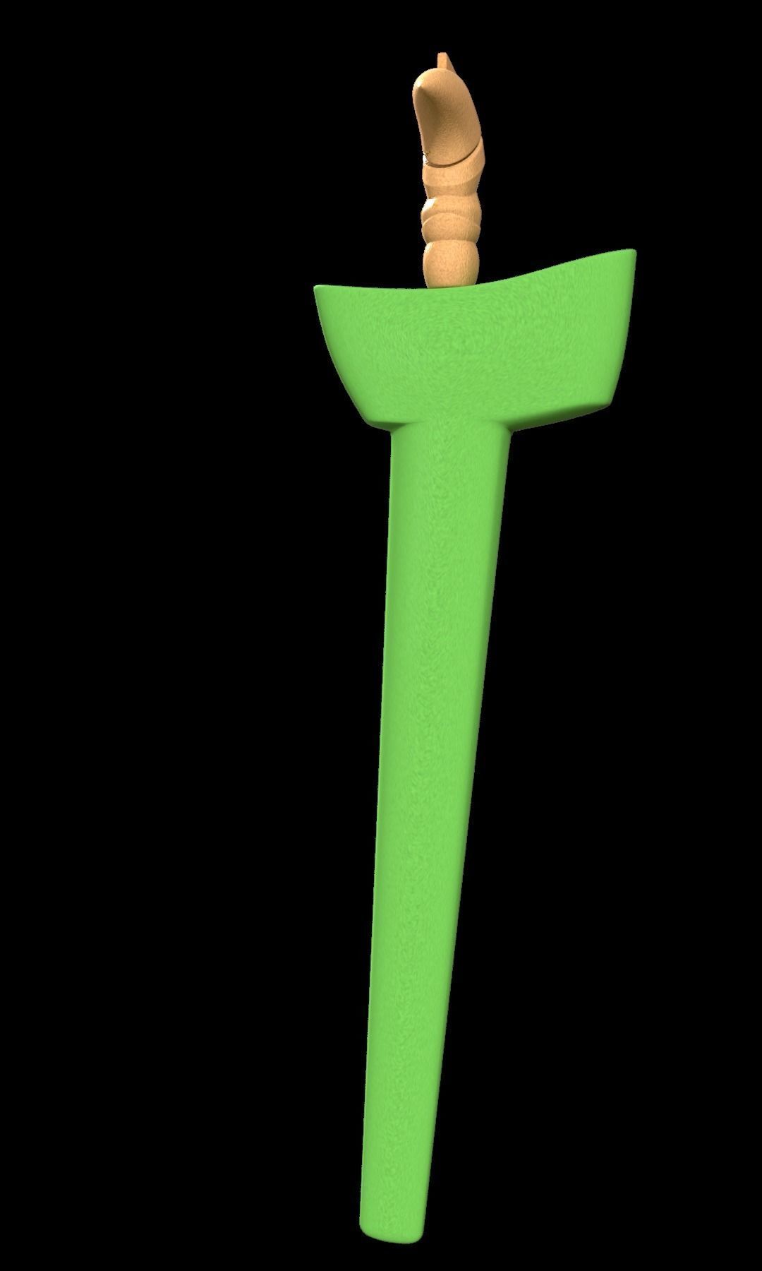 Keris Low Poly 3D model 3D model_9