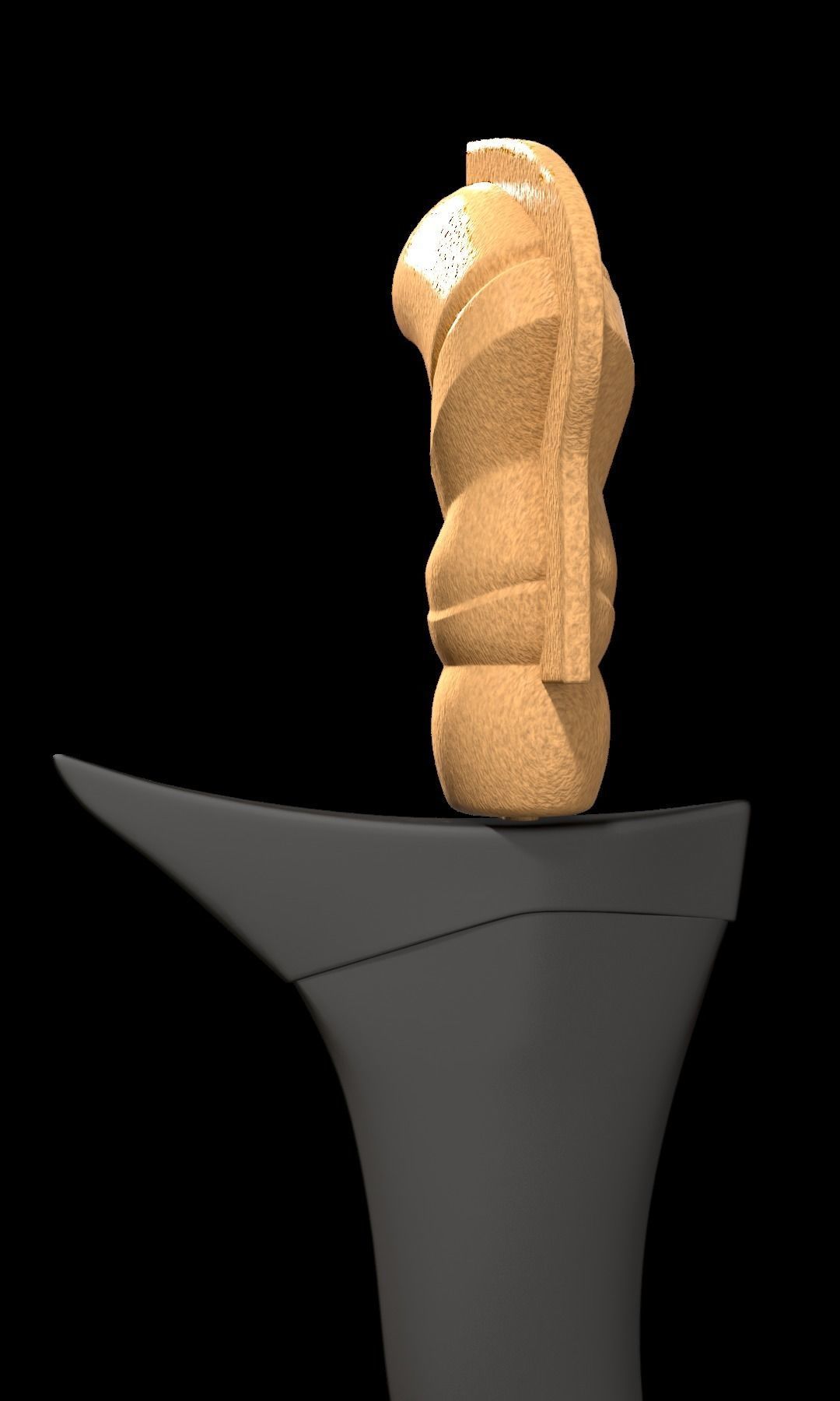 Keris Low Poly 3D model 3D model_8