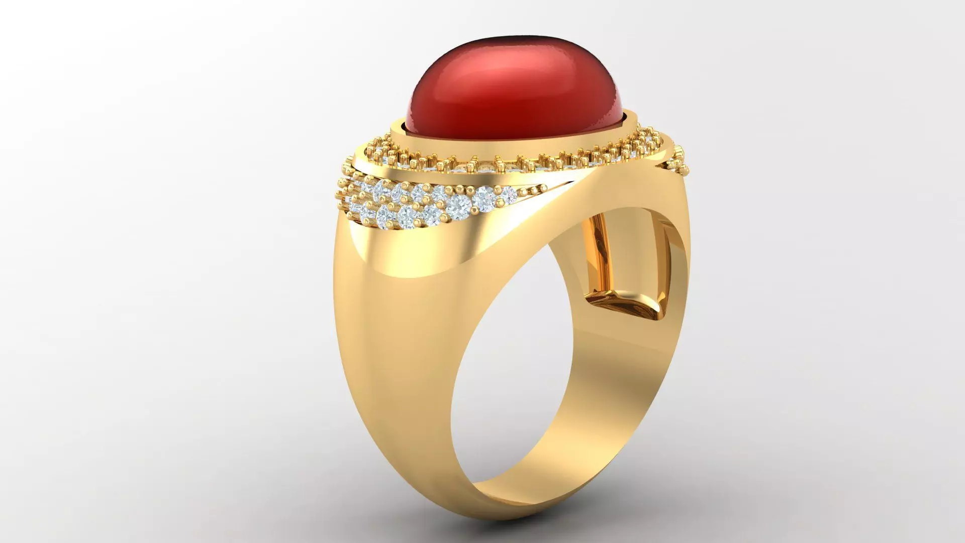 Man Ring Version 1 MR 76 3D print model_0
