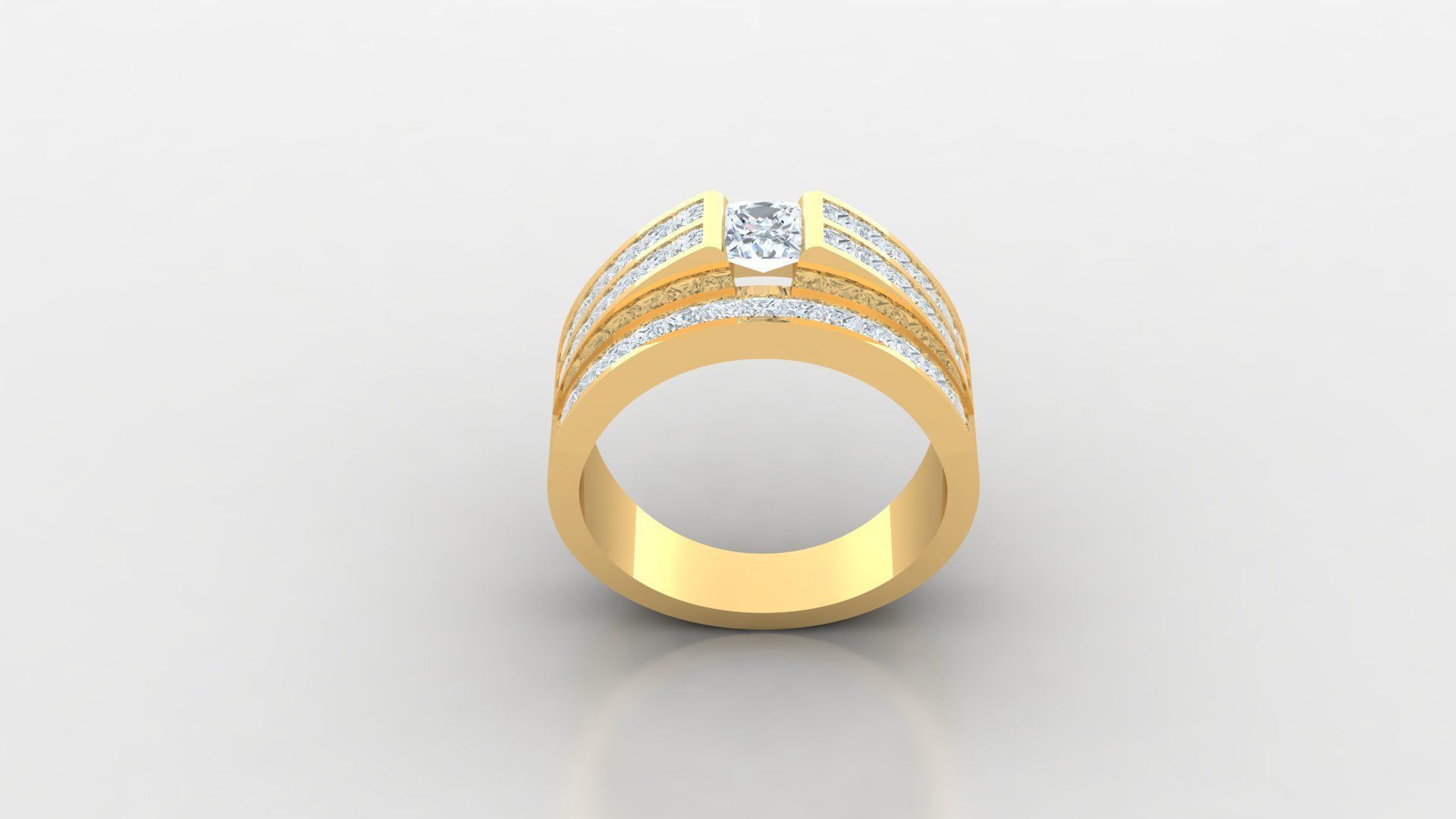 Man Ring Version 1 MR  75 3D print model_2