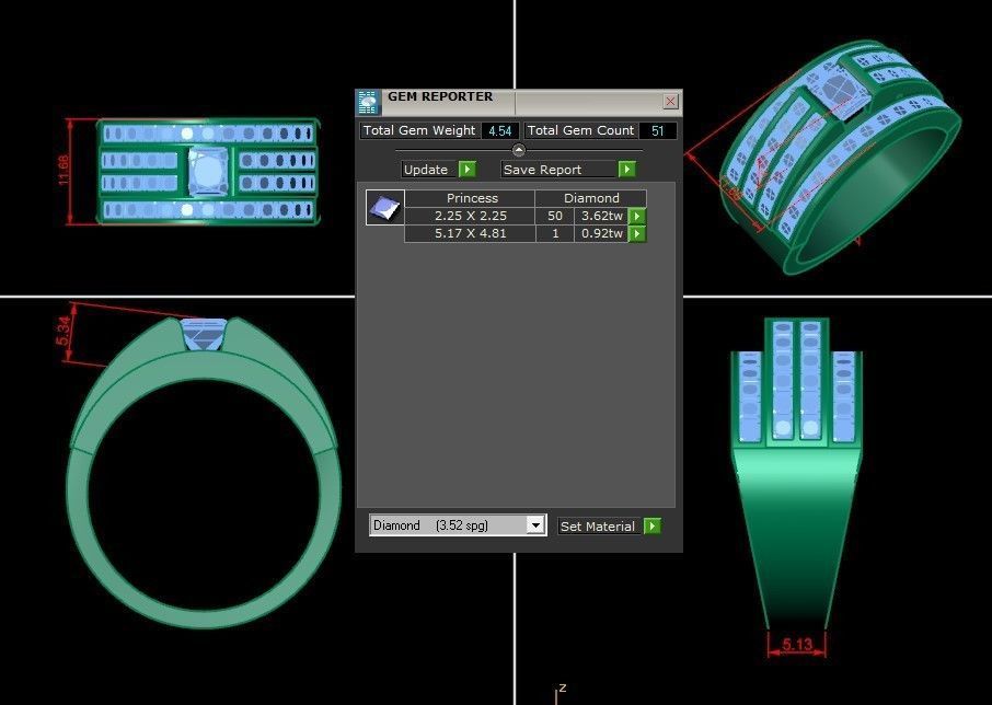 Man Ring Version 1 MR  75 3D print model_6