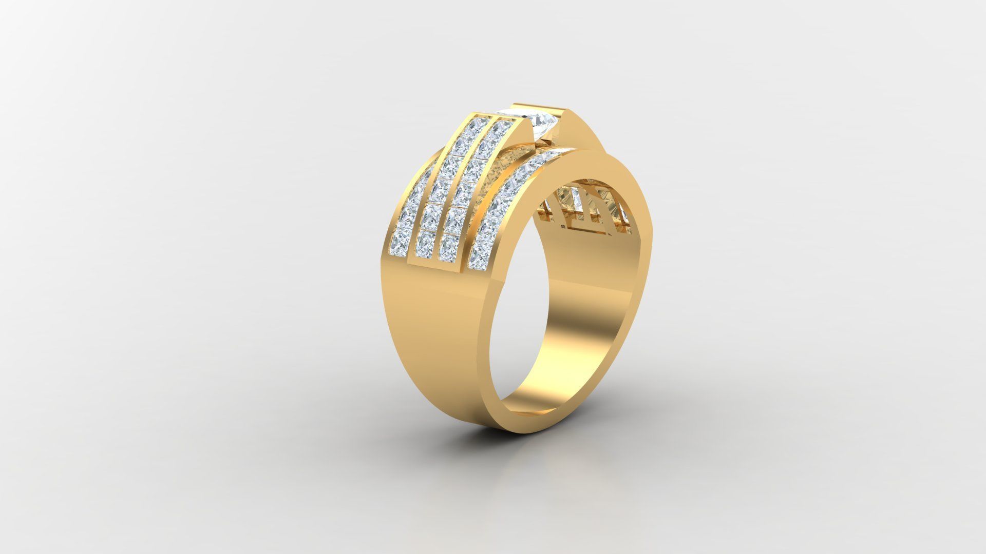 Man Ring Version 1 MR  75 3D print model_1