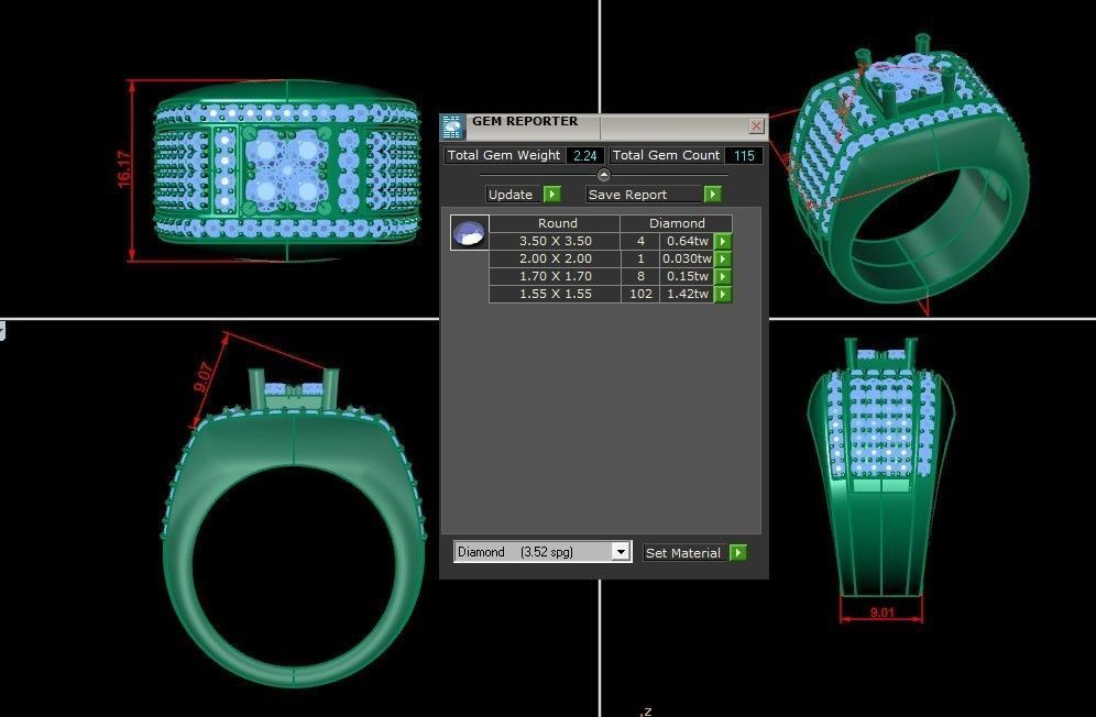 Man Ring Version 1 MR 73 3D print model_6