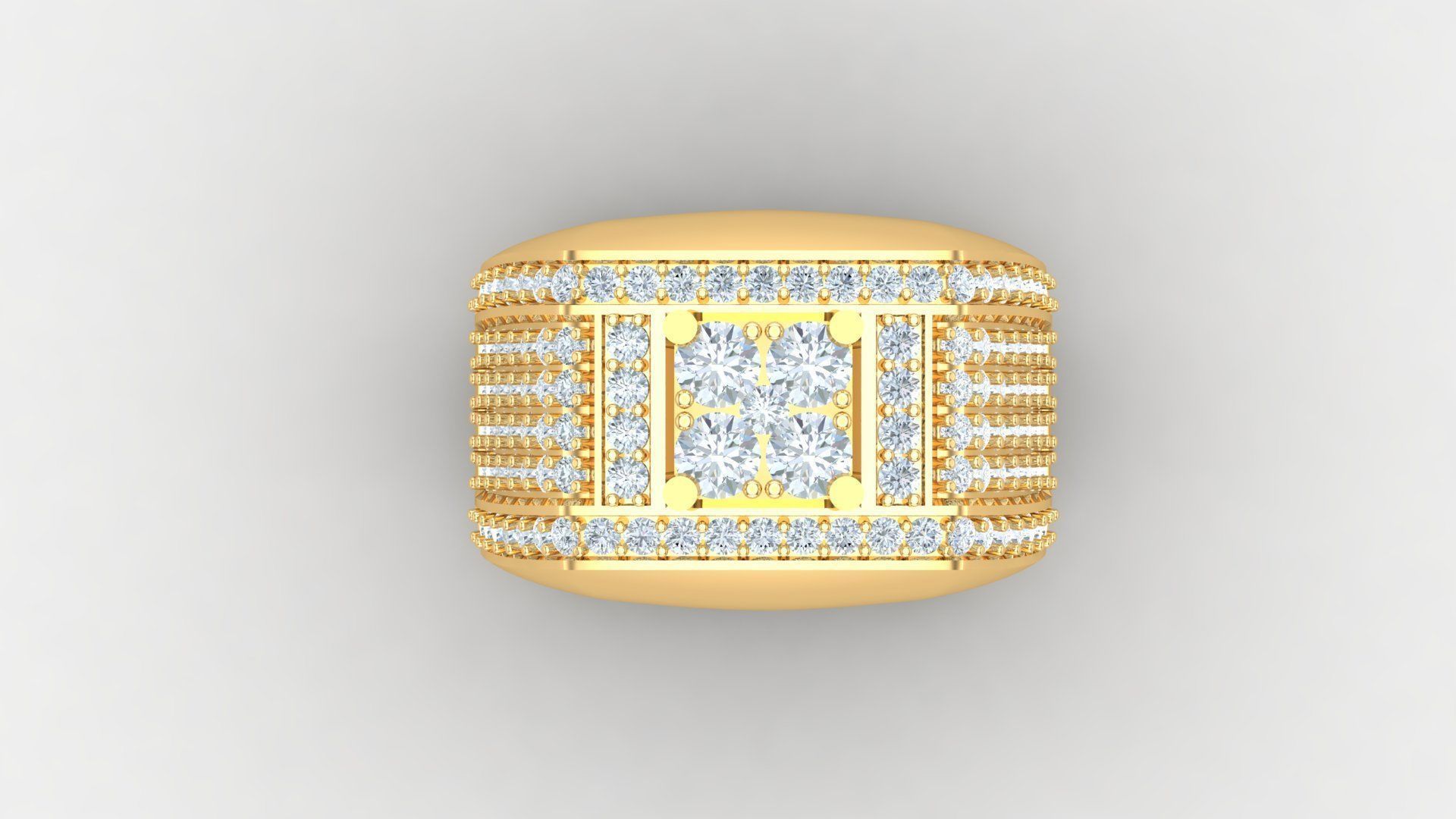 Man Ring Version 1 MR 73 3D print model_4