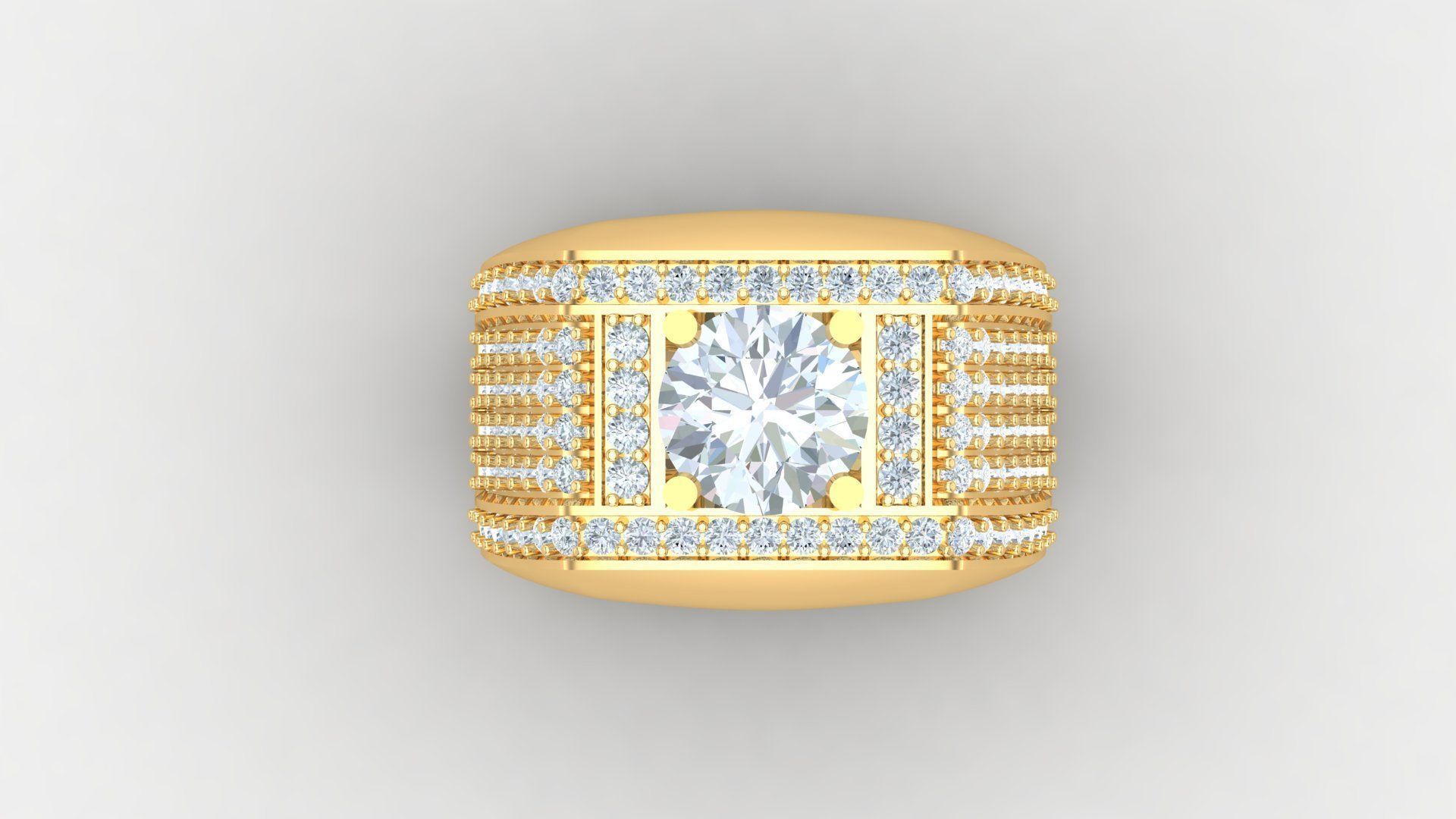 Man Ring Version 1 MR 72 3D print model_4