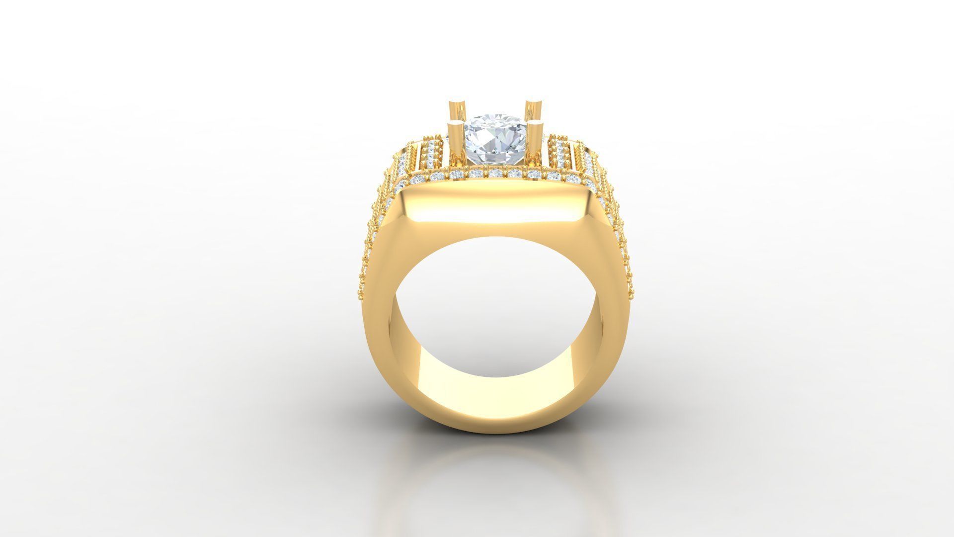 Man Ring Version 1 MR 72 3D print model_2