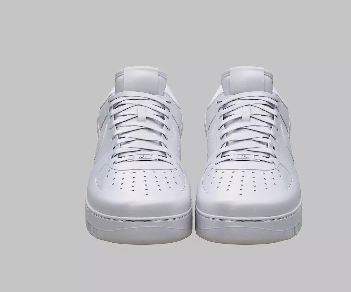 Nike Air Force shoe Low-poly 3D model