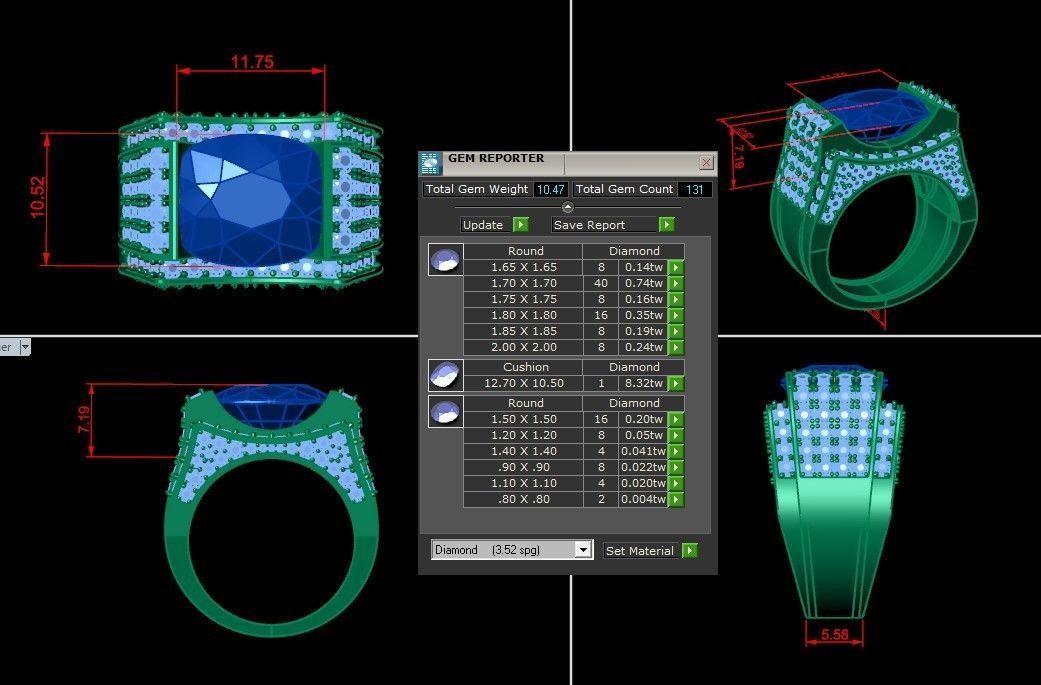 Man Ring Version 1 MR 7 3D print model_6