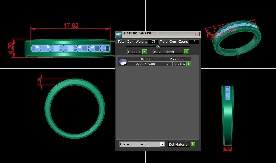Man Ring Version 1 MR  65 3D print model_6