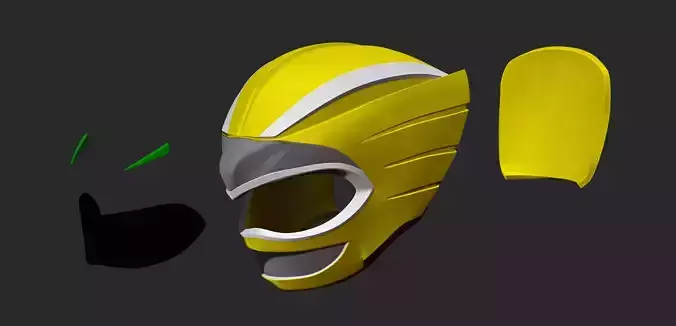 Gao Yellow Helmet 3Dprint