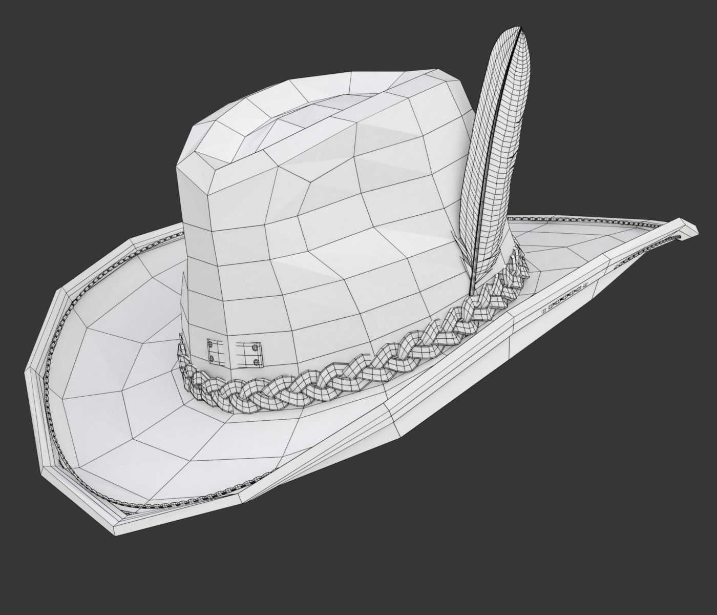 Cowboy Hat 3D model_21