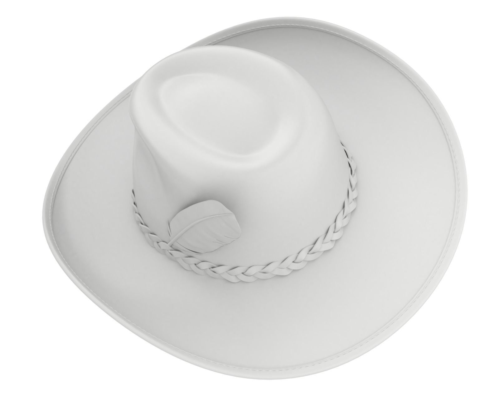 Cowboy Hat 3D model_17